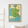 Poster en stickers "La France" Poppik