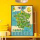 Poster en stickers "La France" Poppik