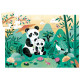 Léo le panda, puzzle 24 pcs silhouette DJECO 7282