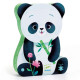 Léo le panda, puzzle 24 pcs silhouette DJECO 7282