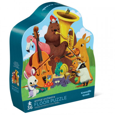 Puzzle 36 pcs 'Orchestre d'animaux' CROCODILE CREEK