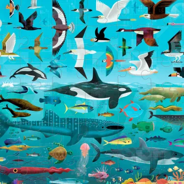 Puzzle dessus-dessous 'Ciel et mer' 48 pcs CROCODILE CREEK