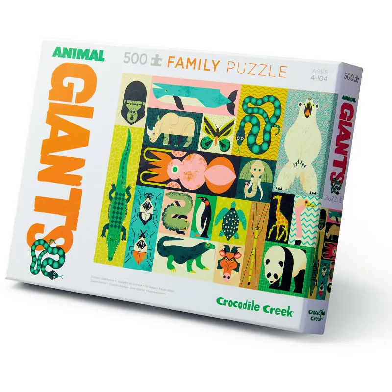 Puzzle famille 'Les géants des animaux' 500 pcs CROCODILE CREEK
