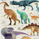 Puzzle 'Les dinosaures' 750 pcs CROCODILE CREEK