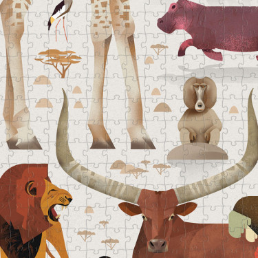 Puzzle 'Les animaux d'Afrique' 750 pcs CROCODILE CREEK