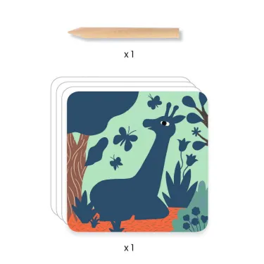 Cartes à gratter 'Grosses bêtes' DJECO 9095