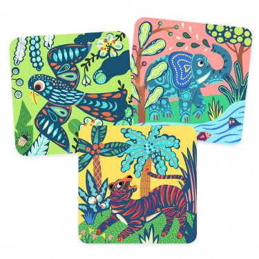 Cartes à gratter 'Grosses bêtes' DJECO 9095