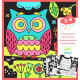 Coloriage velours 'Dans le noir, il y a...' DJECO 9096