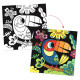 Coloriage velours 'Dans le noir, il y a...' DJECO 9096