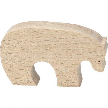 Hochet bébé en bois Marcel l'Ours Vilac