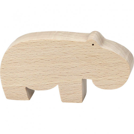 Figurine d'animal en bois "Hippopotame" de Pompon, VILAC 9103D