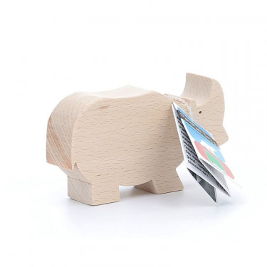 Figurine d'animal en bois "Rhinocéros" de Pompon, VILAC 9103B