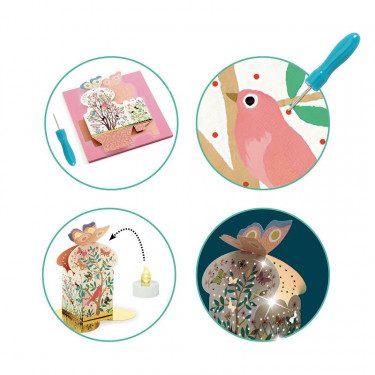 "Clair-obscur" 2 lanternes déco à créer DIY DJECO 7975