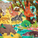 Safari sauvage, puzzle 72 pcs silhouette CROCODILE CREEK