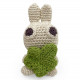 "Pinpin le lapin" hochet pour bébé en crochet en coton bio The veggy toys