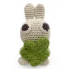 "Pinpin le lapin" hochet pour bébé en crochet en coton bio The veggy toys