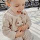 "Pinpin le lapin" hochet pour bébé en crochet en coton bio The veggy toys