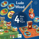 Ludo Wood 4 jeux éducatifs en bois DJECO 1628