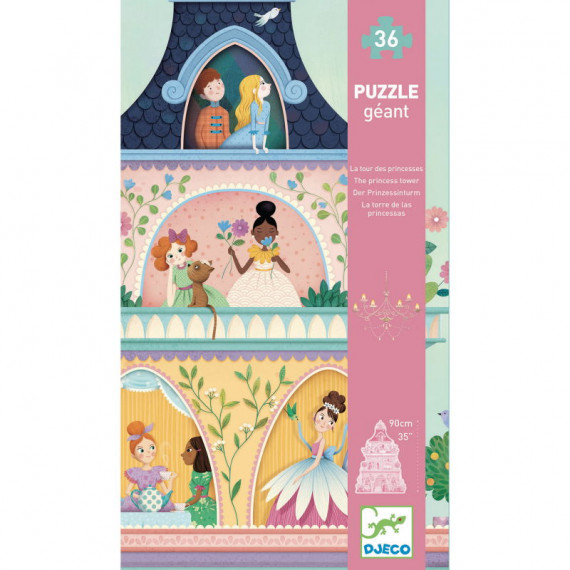 Puzzle géant "La tour des princesses" 36 pcs DJECO 7130