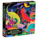 Puzzle qui Brille dans le Noir "Dinosaures" 500 pcs Mudpuppy
