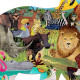 Puzzle silhouette 300 pcs 'Safari africain' Mudpuppy