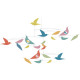 Mobile en papier "Des oiseaux multicolores" DJECO 4375 Collection Katsumi Komagata