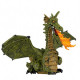 Dragon ailé vert avec flamme, figurine PAPO 39025