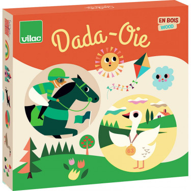 Coffret 4 jeux Ludo Wood - Un jeu - Djeco