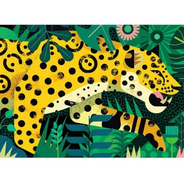 Puzzle 1000 pcs Leopard DJECO 7645