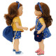 Poupée Minouche Sylvia Natterer 34cm "Anaïs" Petitcollin