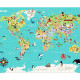 Puzzle carte du monde 500 pcs Ingela P. Arrhenius VILAC 7619