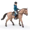 Cheval de promenade et son cavalier, figurine PAPO 51565