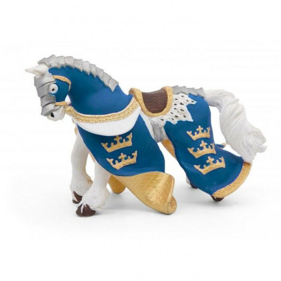 Cheval du roi Arthur bleu, figurine PAPO 39952