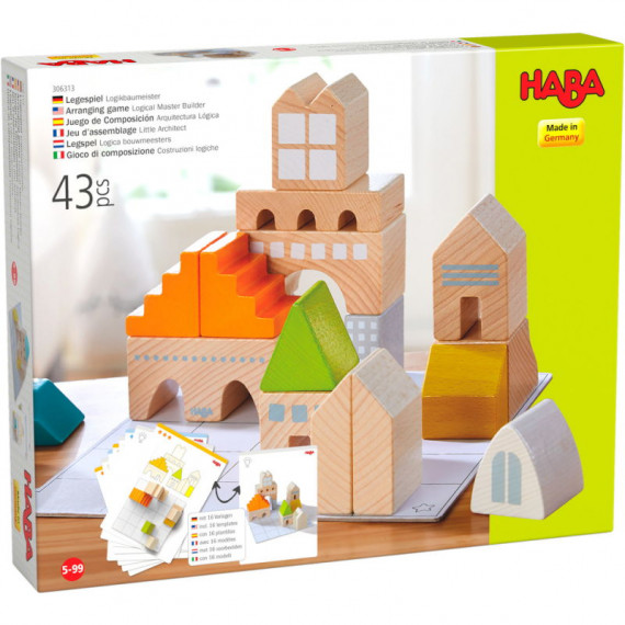 Jeu d'assemblage en bois "Petit architecte" HABA 306313