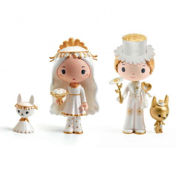 Marguerite & Léopold "les mariés" figurines tinyly Djeco 6959