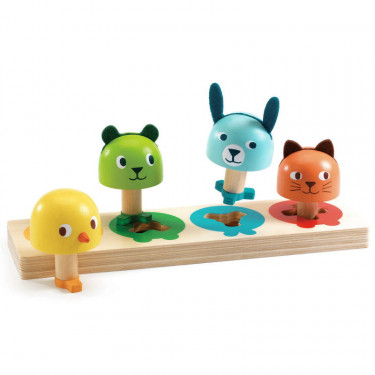 Jeu créatif en bois Tap Tap - + 3 ans