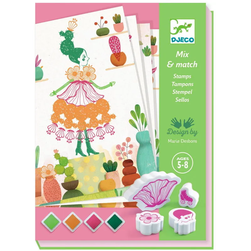 Coffret tampons "Flower girls" DJECO 8741