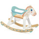 "BabyCavali" Cheval à bascule en bois avec arceau amovible DJECO 6132