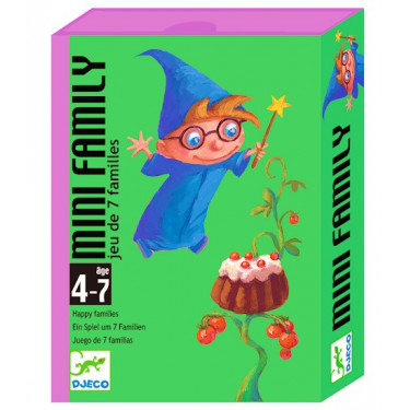 Mini Family jeu des 7 familles, jeu de cartes DJECO DJO5101