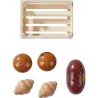 Cagette avec viennoiseries, jouet dînette en bois HABA 306457