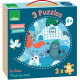 Coffret 3 puzzles en bois 'Animaux du monde' Michelle Carlslund VILAC 8530