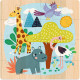 Coffret 3 puzzles en bois 'Animaux du monde' Michelle Carlslund VILAC 8530