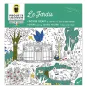 Poster géant à colorier 'Le jardin' Pirouette Cacahouète
