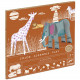 Kit animaux DIY "Savane" DJECO 8003 Color. Assemble. Play