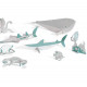 Kit animaux DIY "Mer" DJECO 8002 Color. Assemble. Play