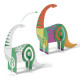 Kit animaux DIY "Dinosaures" DJECO 8004 Color. Assemble. Play