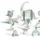 Kit animaux DIY "Dinosaures" DJECO 8004 Color. Assemble. Play