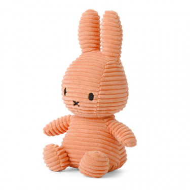 Peluche Miffy en velours côtelé "citrouille" 24cm