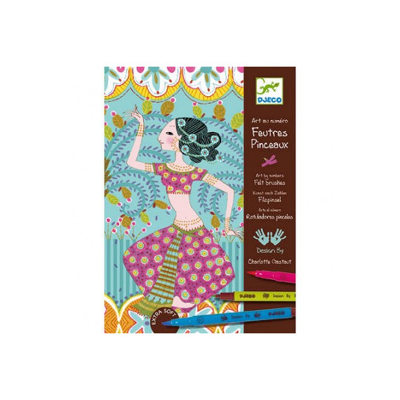 Coffret Feutres pinceaux L'orient exquis, loisir créatif DJECO DJO8642 Coffret Feutres pinceaux L'orient exquis, loisir créatif DJECO DJO8642