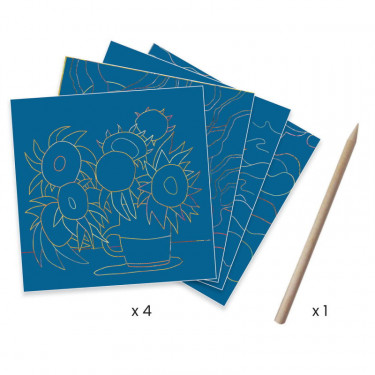 Cartes à gratter "Le Sud" DJECO 9378 inspired by Vincent Van Gogh